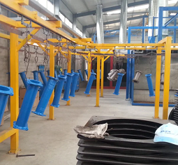 powder coating plant pipeline spraying